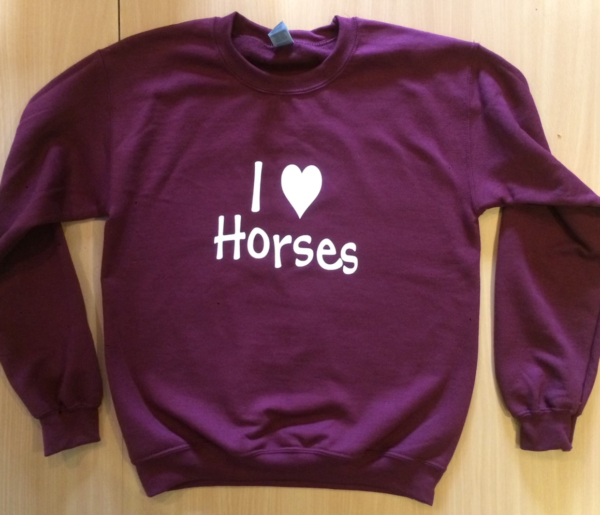 I Love Horses Sweatshirt - Image 2