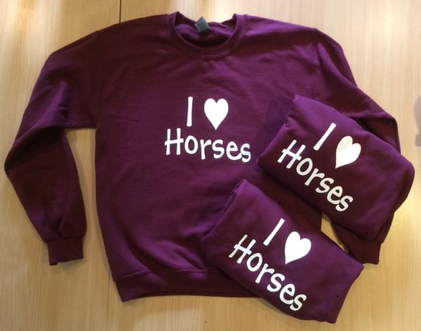 I Love Horses Sweatshirt